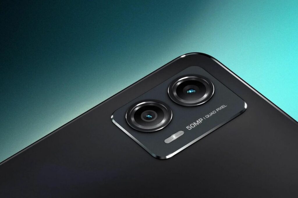 Motorola Moto G53: Design câmera.