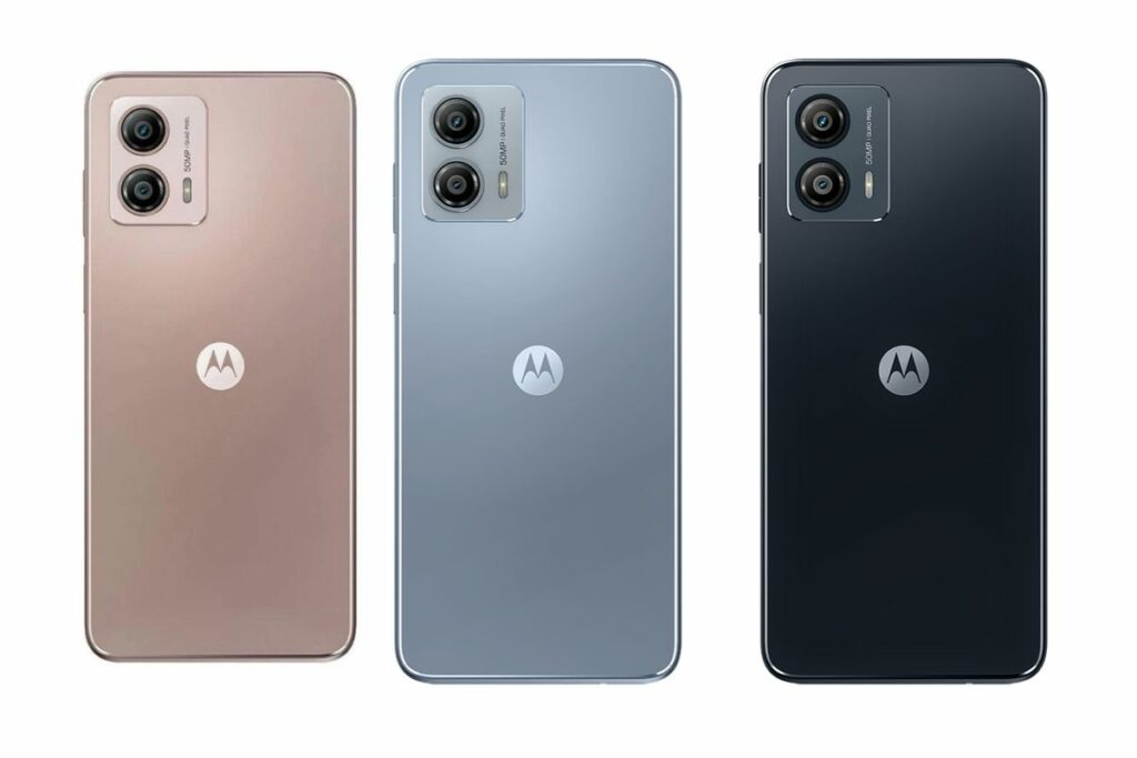 Motorola Moto G53: Com três cores.
