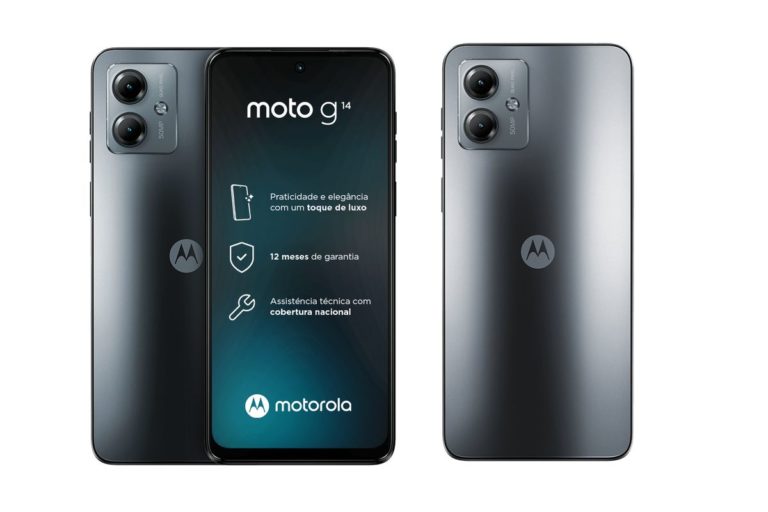 Motorola Moto G14: boa bateria de 5000 mAh e câmera de 50 MP