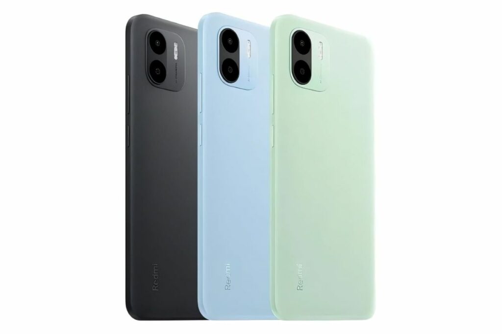 Redmi A2: design com três cores.