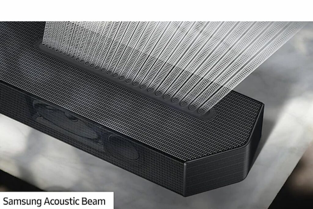 Samsung Soundbar HW-Q600C: sistema de saída de som.