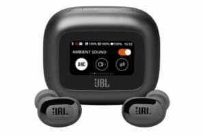 JBL Live Buds 3: Fone de ouvido com cancelamento de ruído e tela Smart no case